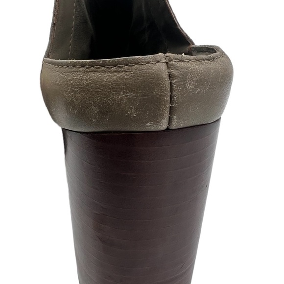 Dolce Vita Gray Cream Renly Snake Print Block Heel Slip On Mule Size 7.5 Women's - Picture 10 of 11